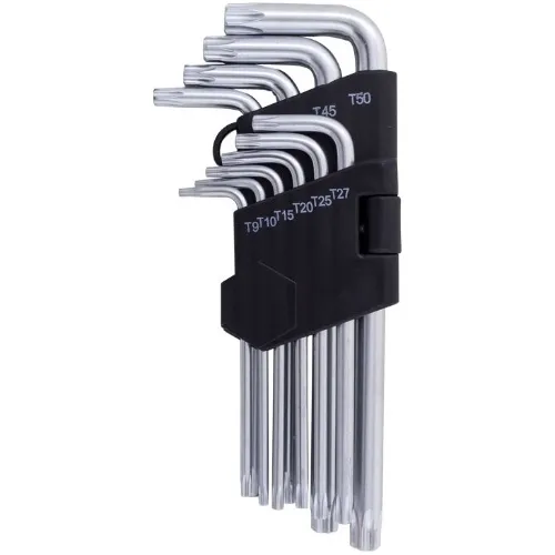 comprar Jogo Chave Torx Longa Com Furo T9 A T50 Crv Western Kit 10pç