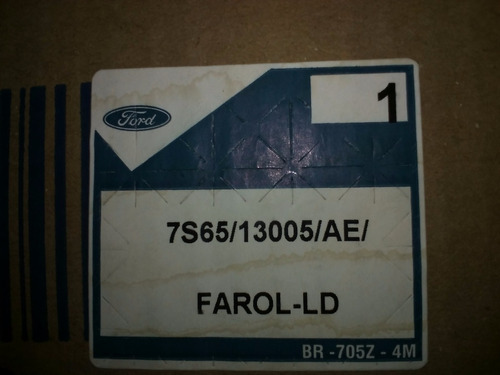 Faro Derecho Rh Ford Fiesta 7s65/13005/ae