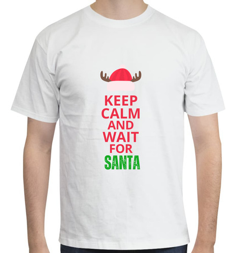 Playera Diseño Keep Calm Santa - Navidad - Santa Claus