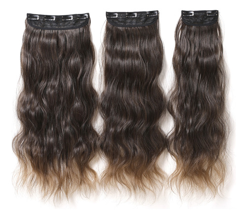 Set De Extensiones De Pelucas Con Clip Para Mujer, Fácil De