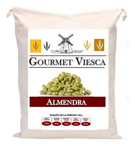 5 Kg Dulce De Almendra Cubierta Chocolate Blanco Y Matcha