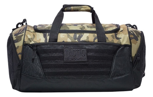 Bolso De Viaje Táctico Reforzado Grande Camuflado 40 Litros Color Marrón Camuflado