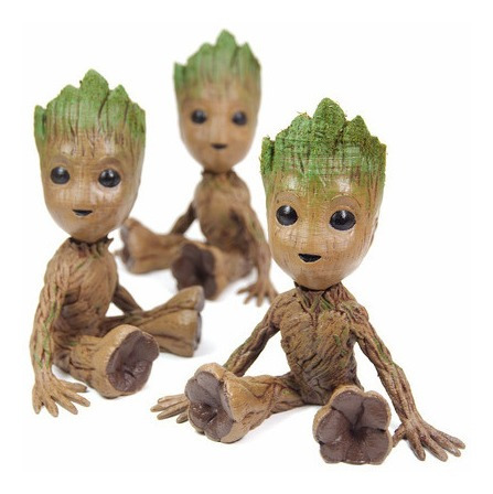 Boneco Baby Groot 15cm Pintado Realista Frete Gratis