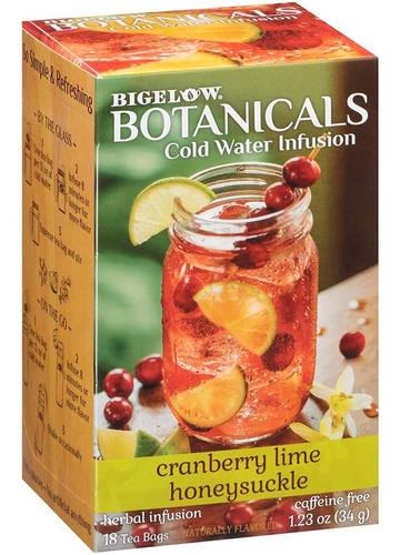 Bigelow Te Botanicals De Cranberry Lime Honey Arandano/miel