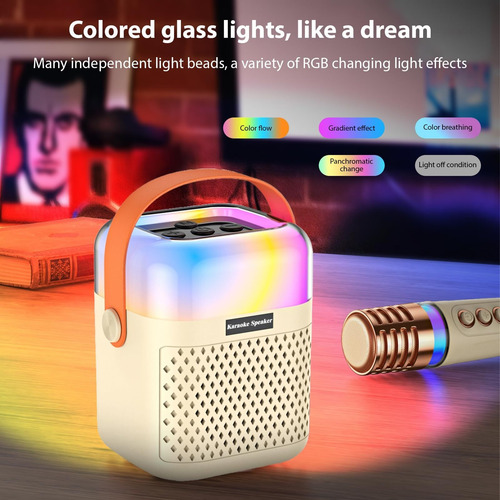 Máquina De Karaoke Con 2 Micrófo Inalámbricos Altavoz Equipo