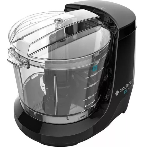 Processador Elétrico Alimentos Cadence Inox 110v Preto Mini 