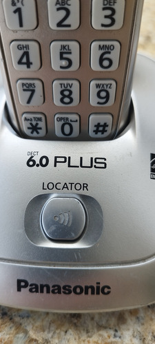 Telefone Fixo Panasonic Kx Tg 4011 Cinza
