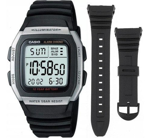 Reloj Casio W96h Cronometro Alarma Sumergible 50m + Correa
