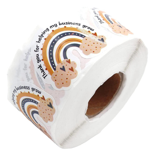 500x Etiqueta Engomada Del Arco Iris Scrapbooking Party Bag