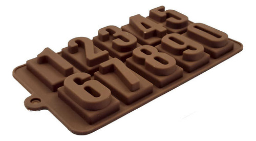 Molde Numeros Silicona Chocolate