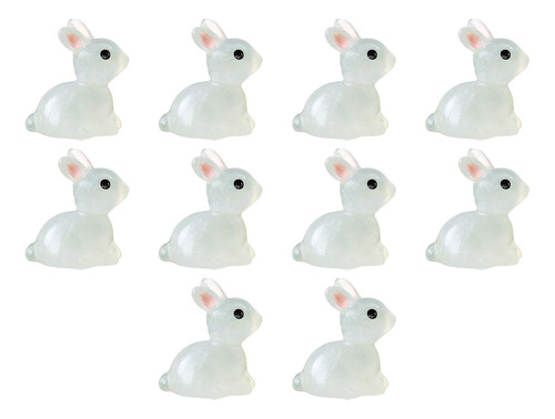 Adorno De Conejitos Luminosos, Esculturas De Jardín,