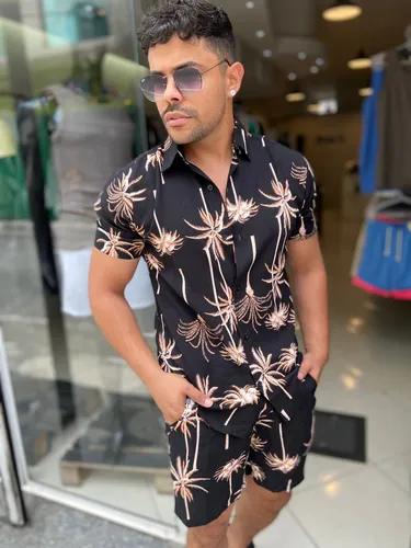 Conjunto masculino estampado mercado livre 2025