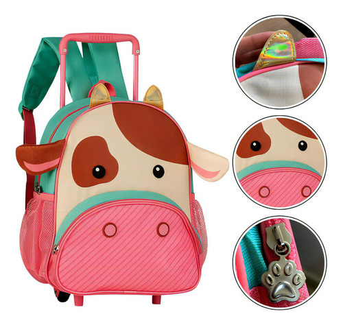 Mochila Infantil Com Alças - Vaquinha