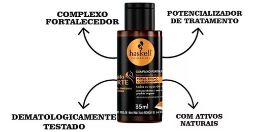 Haskell Tratamento Para Crescer Cabelo 6 Produtos 300ml