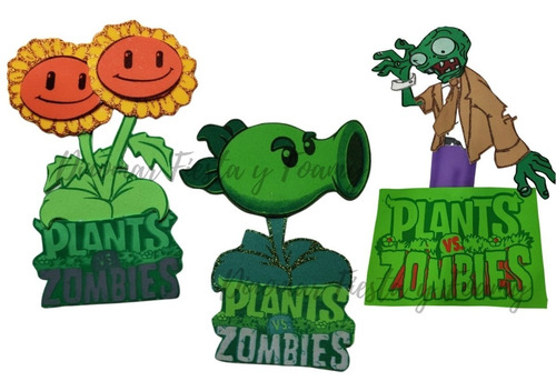 Figuras De Foamy Plantas Vs Zombies 15 Piezas Fomi De 20cm