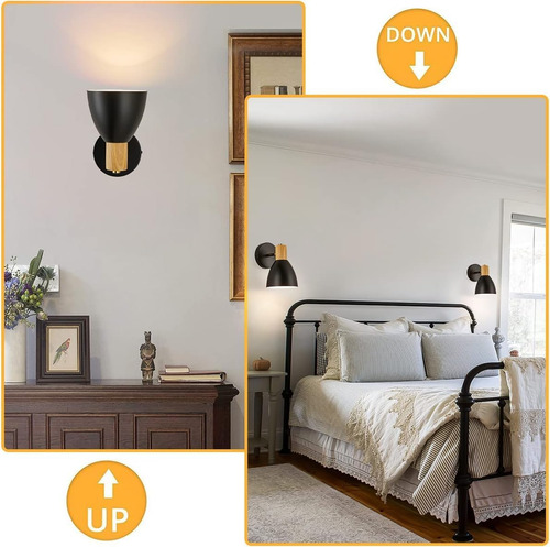Vechoicy Apliques De Pared, Lámpara De Pared Ajustable Para