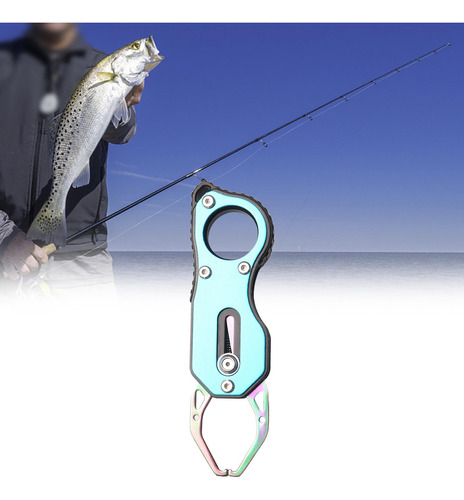 Clip Agarrador De Peces Con Cordón De Pesca, Equipo De Azul