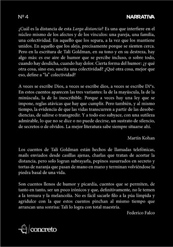 Imagen 2 de 3 de Larga Distancia - Tali Goldman