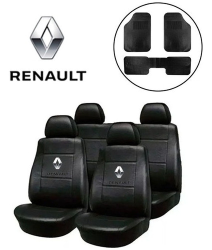 Fundas Asiento Cuerina P Renault 9 11 12 19 Clio Alfombra 3p