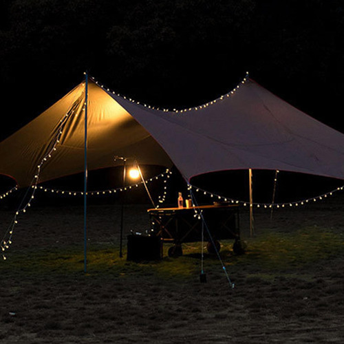 Cadena De Luces Solares Para Acampar Al Aire Libre Linterna