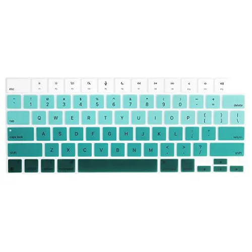Protector Para Macbook Pro De 14 A 16 Pulgadas Verde Blanco