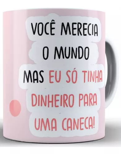 Caneca Presente Aniversario Flork Meme Azul E Rosa 325 Ml - Corre