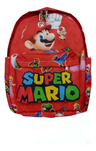 Morral Maleta Mario Bross Hermanos Escolar