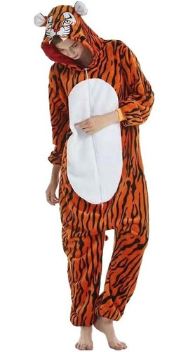 Imagen 1 de 1 de Pijama Mameluco Kigurumi Cachoron Tiger Tigre Adulto