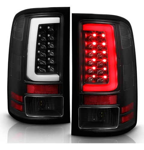 Para Gmc Sierra Carcasa Negra Led Tubo Luz Trasera Juego