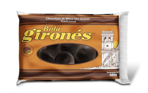 Chocolate De Mesa Artesanal Con Azúcar - Bola Gironés × 500g