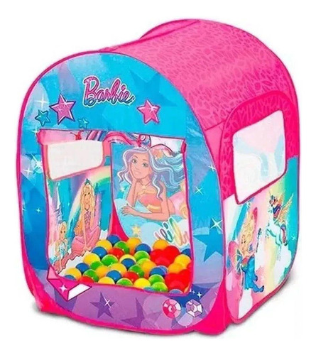 Barraca Infantil Da Barbie Com 50 Bolinhas F00068 - Fun