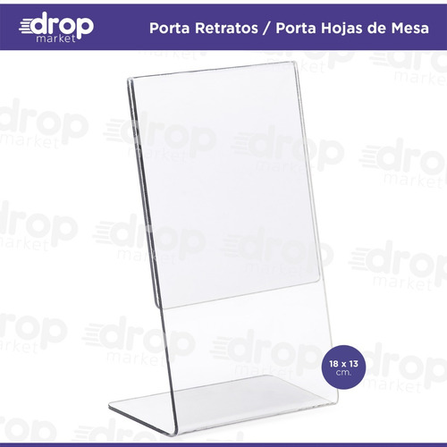 Imagen 3 de 10 de Porta Retratos 13x18 | Porta Fotos Pet Tipo Acrílico | X1u.