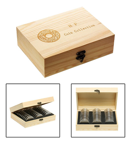 30 Unidades De Cápsulas Para Monedas De 51mm, Caja Para