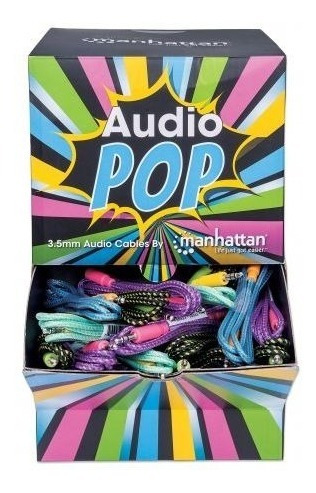 Display Para Mostrador Manhattan Audio Pop Cable 3.5mm 60 /v