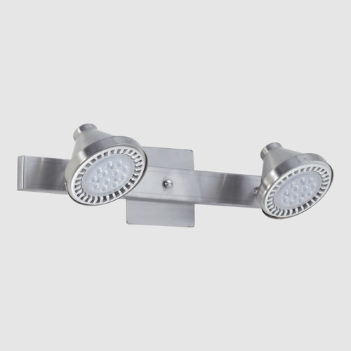 Aplique Pared Techo Oslo 2 Luces Acero Ar111 220v Color Platl