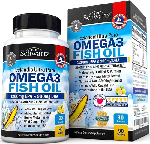 Omega 3 Bio Schwartz 1200mg Epa - Unidad a $199000