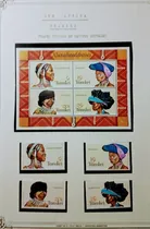 Comprar Serie 4 Estampillas Y 1 Bloque Sudafrica Trajes Regionales