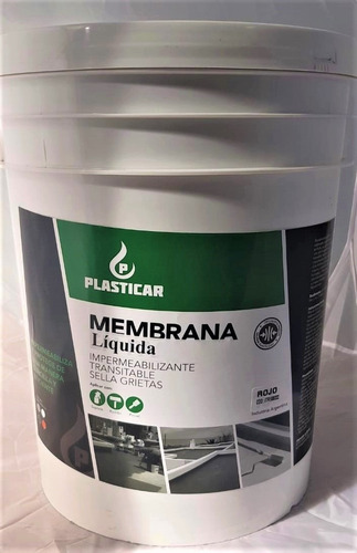 Membrana Liquida Para Techos Premium 20 Lts Plasticar