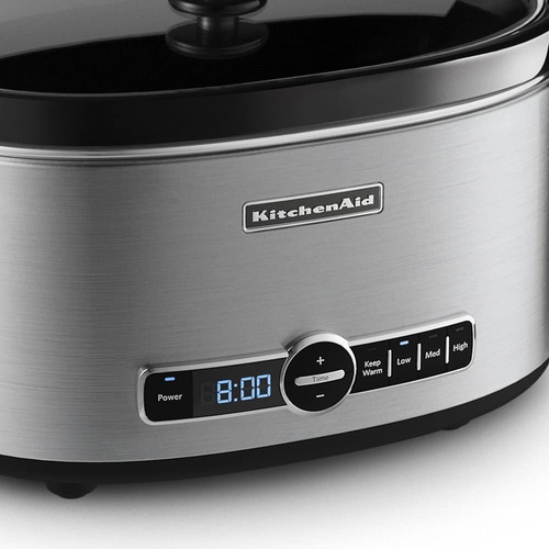 Imagen 2 de 5 de Olla De Coccion Lenta Kitchenaid De Acero Inoxidable Con Tap