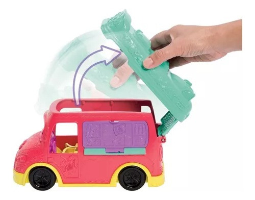 Polly Pocket Camion Bebidas Licuado Muñeca Y Camioneta