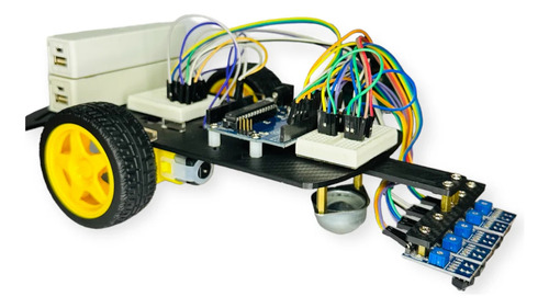 Kit Robot Seguidor De Línea Para Arduino Con Chasis 3d