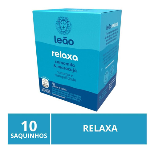 Chá Leão Funcional, 10 Saquinhos, Relaxa