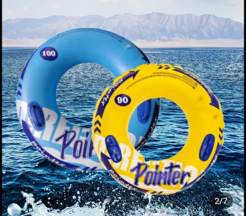 Rueda Salvavidas Inflable Grande Reforz #100 Cms Agarraderas