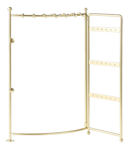 Expositor Plegable De Metal Para Joyas, Portátil Elega [u]