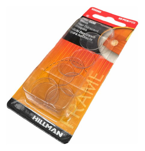 Set 10x Discos Antideslizantes 20mm P/ Cuadros Y Mesa Vidrio Color Transparente Lisa