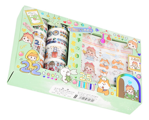 Cinta Decorativa Washi Para Decoración Diy, Pega Repetidamen