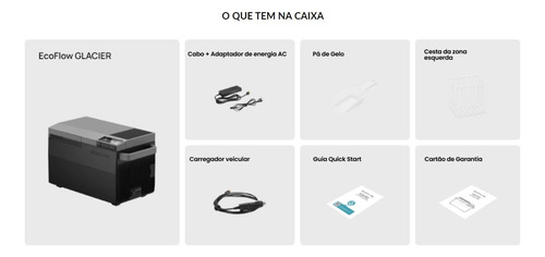 Geladeira Portátil A Bateria Glacier 38l Ecoflow Com Bateria
