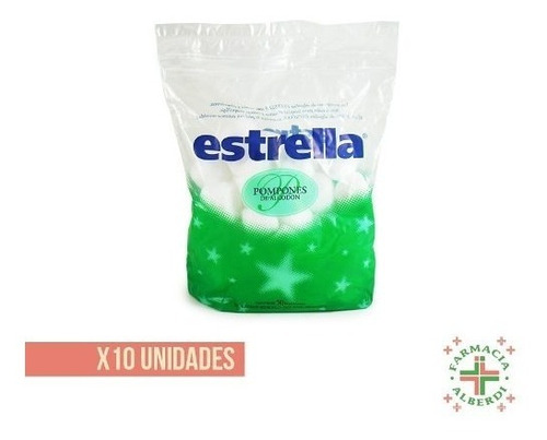 Estrella Pompones Algodon X 50 X 10 Unidades