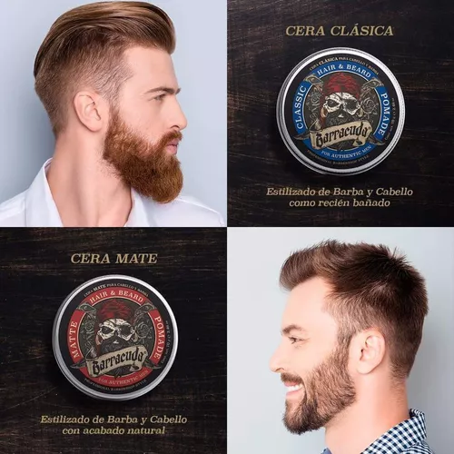 Cera Mate para Cabello y Bigote, Barracuda 70 g