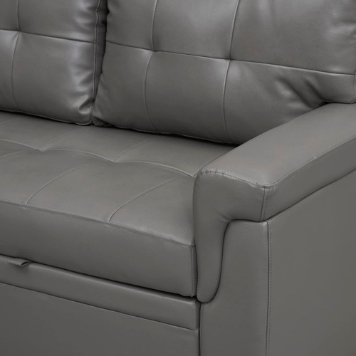 Sofá Modular C/diván De Almacenamiento; Gris; Naomi Home